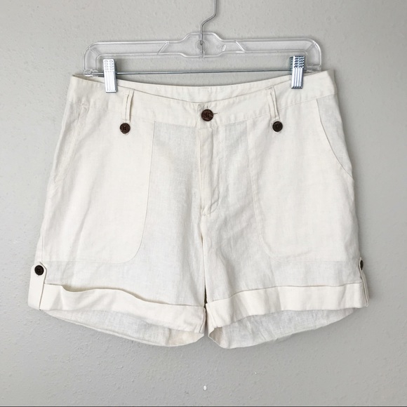 Patagonia Pants - Patagonia Island Hemp Roll Cuff Shorts Off-White